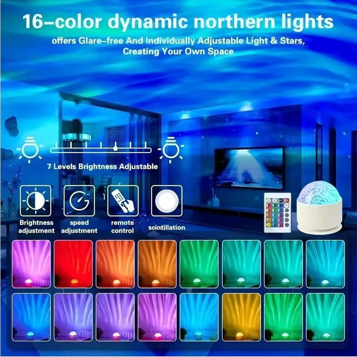 Calming Sensory Lights, Sensory Toys for Kids with Autism, Ocean Light Projector with 16 Color Patterns, Light Projects Water Ripple Effects onto Walls and Ceilings, Autism Toy,for Children and Adults
Calming Sensory Lights, Sensory Toys for Kids with Autism, Ocean Light Projector with 16 Color Patterns, Light Projects Water Ripple Effects onto Walls and Ceilings, Autism Toy,for Children and Adults