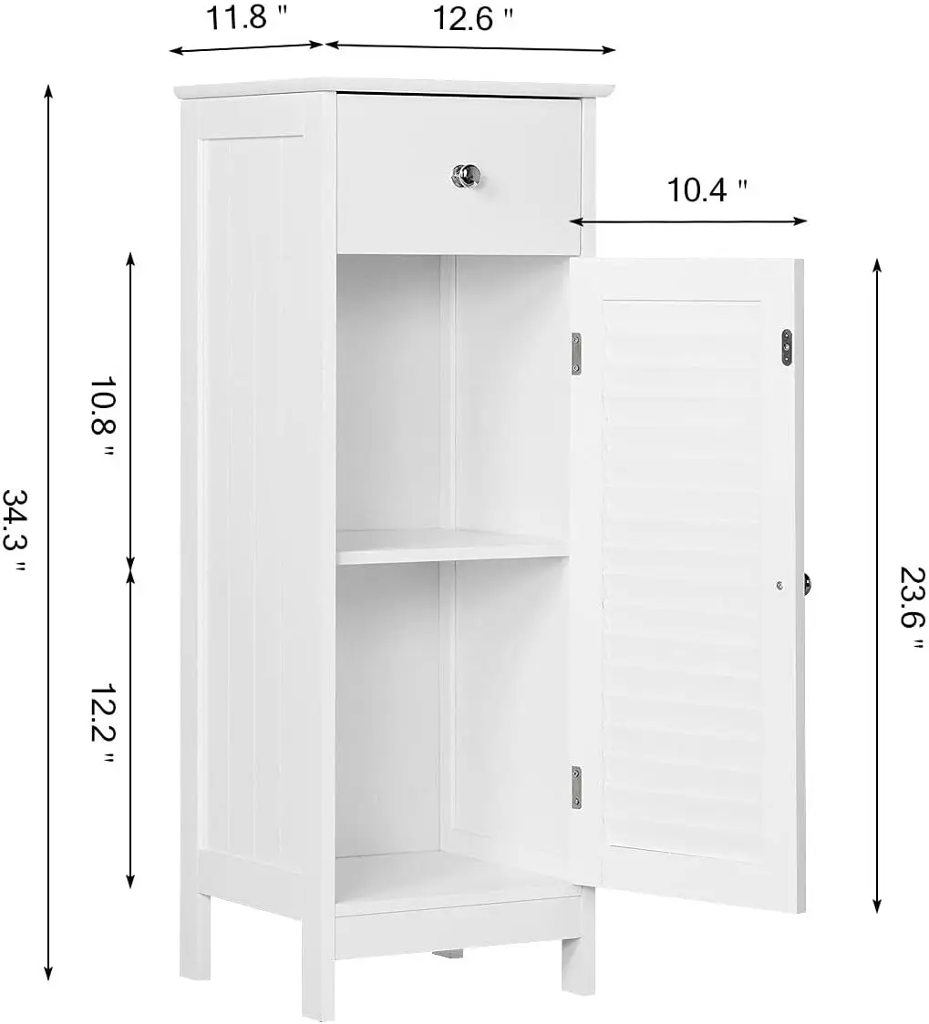 Topeakmart Bathroom Storage Cabinet, Freestanding Floor Cabinet With 1 Drawer And 1 Door, Wooden Organizer Unit With Shelf For
Topeakmart Bathroom Storage Cabinet, Freestanding Floor Cabinet With 1 Drawer And 1 Door, Wooden Organizer Unit With Shelf For