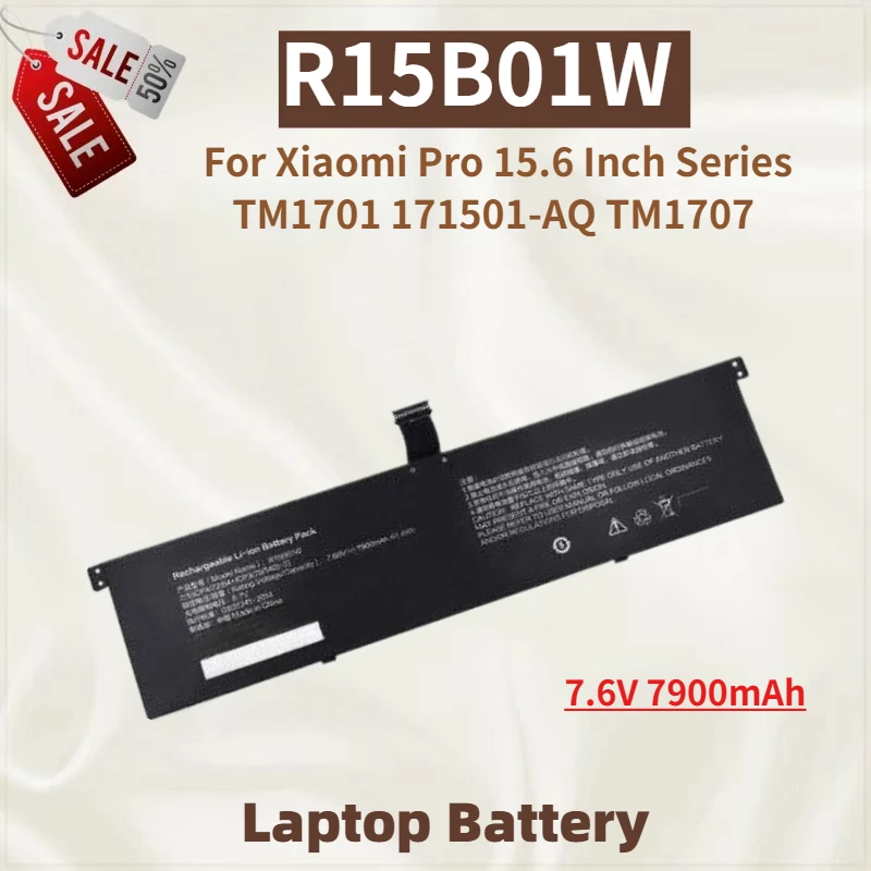 High Quality R15B01W 7.6V 7900mAh Laptop Battery For Xiaomi Pro 15.6 Inch Series TM1707 TM1701 171501-AQ Replacement Battery
High Quality R15B01W 7.6V 7900mAh Laptop Battery For Xiaomi Pro 15.6 Inch Series TM1707 TM1701 171501-AQ Replacement Battery