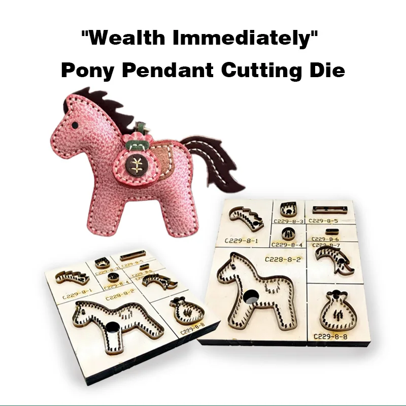C229Little Horse Leather Craft DIY Keychain Handmade Leather Goods Hanging Ornament Wooden Board Die Cutter
C229Little Horse Leather Craft DIY Keychain Handmade Leather Goods Hanging Ornament Wooden Board Die Cutter