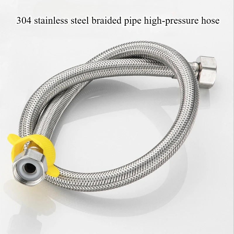 304 stainless steel braided pipe high-pressure hose Faucet double headed hose inlet pipe
304 stainless steel braided pipe high-pressure hose Faucet double headed hose inlet pipe