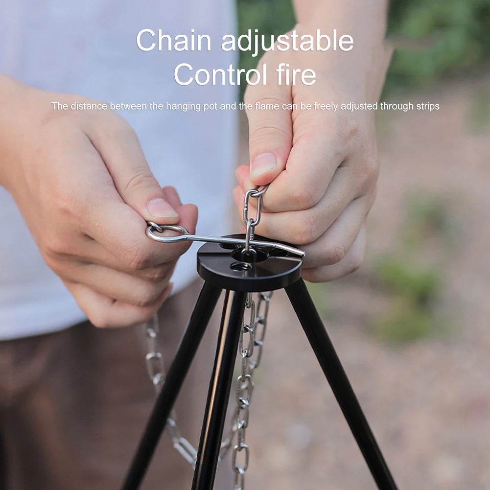 Треугольная подставка для приготовления пищи на открытом воздухе, портативная, из алюминиевого сплава, разборная, с цепью из нержавеющей стали, для пикника
Треугольная подставка для приготовления пищи на открытом воздухе, портативная, из алюминиевого сплава, разборная, с цепью из нержавеющей стали, для пикника