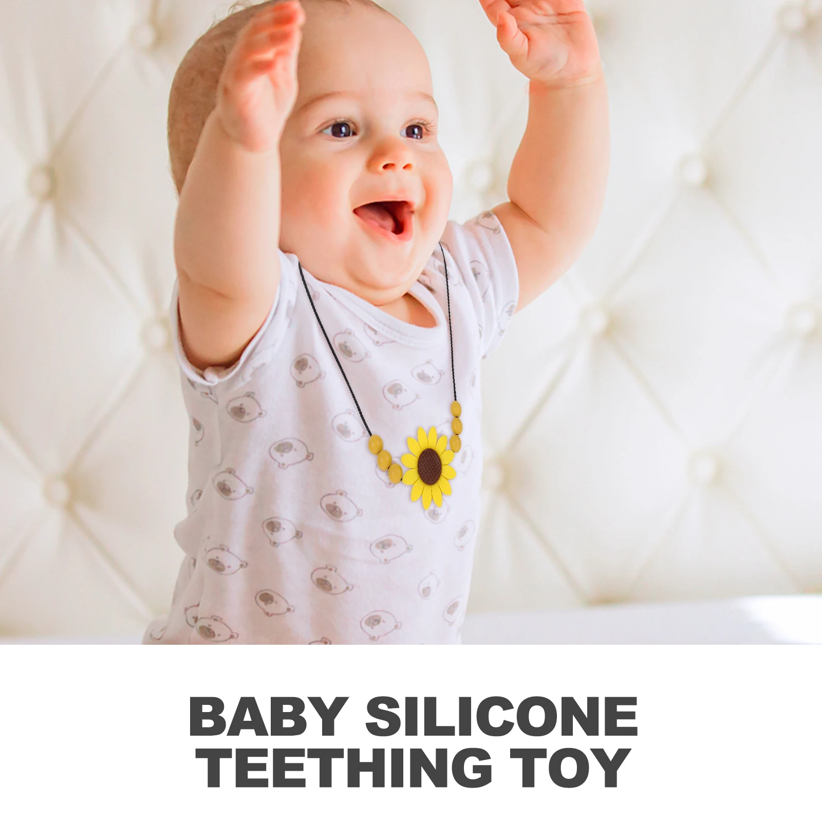 Toy Necklace Teething Baby Toys for Babies Teether Plaything Silica Gel Infant Newborn Child
Toy Necklace Teething Baby Toys for Babies Teether Plaything Silica Gel Infant Newborn Child