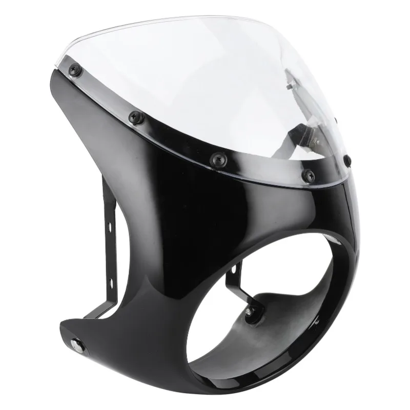 7in Headlight Fairing Wind Deflector Windshield Universal for Motorcycle(Glossy Black Transparent Lens )
7in Headlight Fairing Wind Deflector Windshield Universal for Motorcycle(Glossy Black Transparent Lens )
