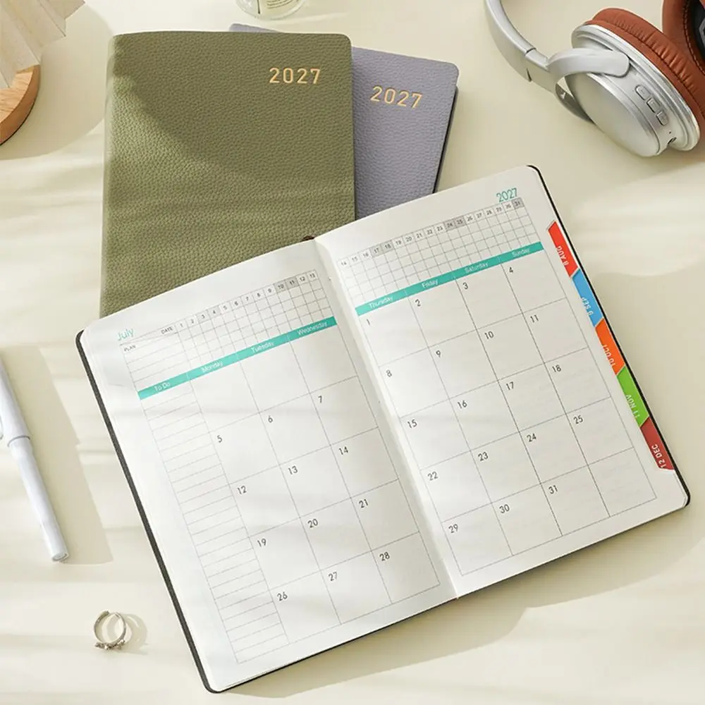New A5 2027 Schedule Book with Calendar Efficiency Manual Notebook English 365 Day Planner School Office Supplies
New A5 2027 Schedule Book with Calendar Efficiency Manual Notebook English 365 Day Planner School Office Supplies