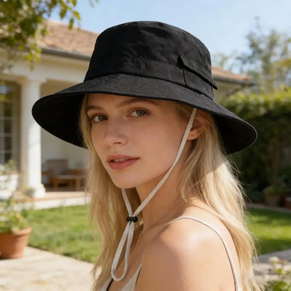 Fisherman Hat Wide Brim Adjustable Drawstring Windproof Buckle Bucket Hat Outdoor UV Protection Hat 2026
Fisherman Hat Wide Brim Adjustable Drawstring Windproof Buckle Bucket Hat Outdoor UV Protection Hat 2026
