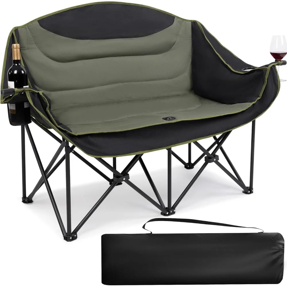 Double Camping Chair for Adults - Heavy Duty 650LBS Portable Camping Chairs Oversized Camping Loveseat, Folding Camping Chair f
Double Camping Chair for Adults - Heavy Duty 650LBS Portable Camping Chairs Oversized Camping Loveseat, Folding Camping Chair f
