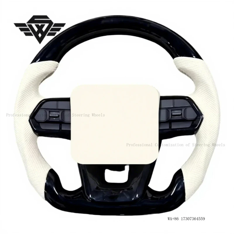 High Quality Suitable for Toyota LC300 Piano Black Wood Large Hole White Perforated Leather Steering Wheel Assembly
High Quality Suitable for Toyota LC300 Piano Black Wood Large Hole White Perforated Leather Steering Wheel Assembly