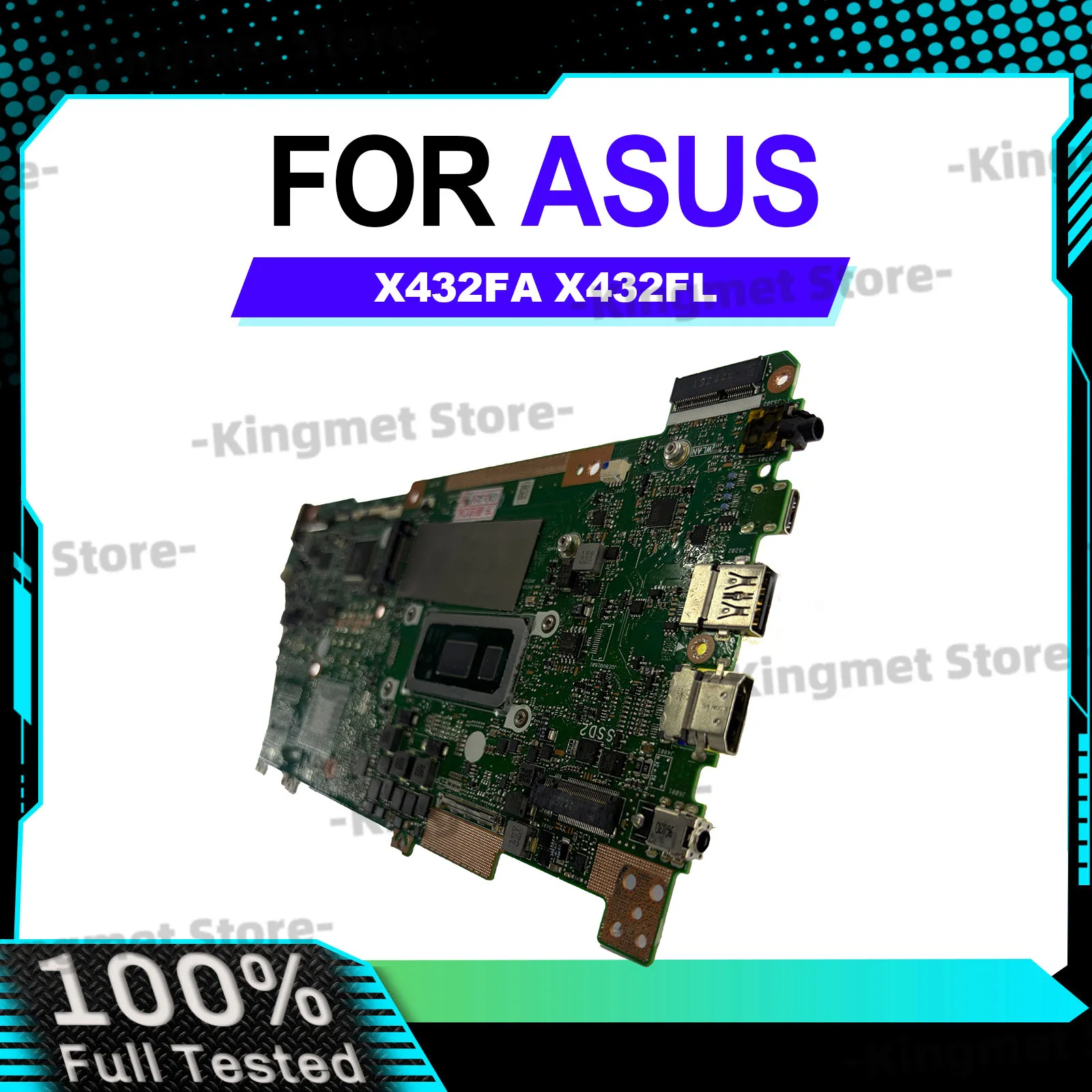 X432FA Laptop Motherboard For ASUS VivoBook X432FLC X432FAC X432FL V432F X432F K432F S432F Mainboard W/ 10th Gen I3 i5 i7 CPU
X432FA Laptop Motherboard For ASUS VivoBook X432FLC X432FAC X432FL V432F X432F K432F S432F Mainboard W/ 10th Gen I3 i5 i7 CPU