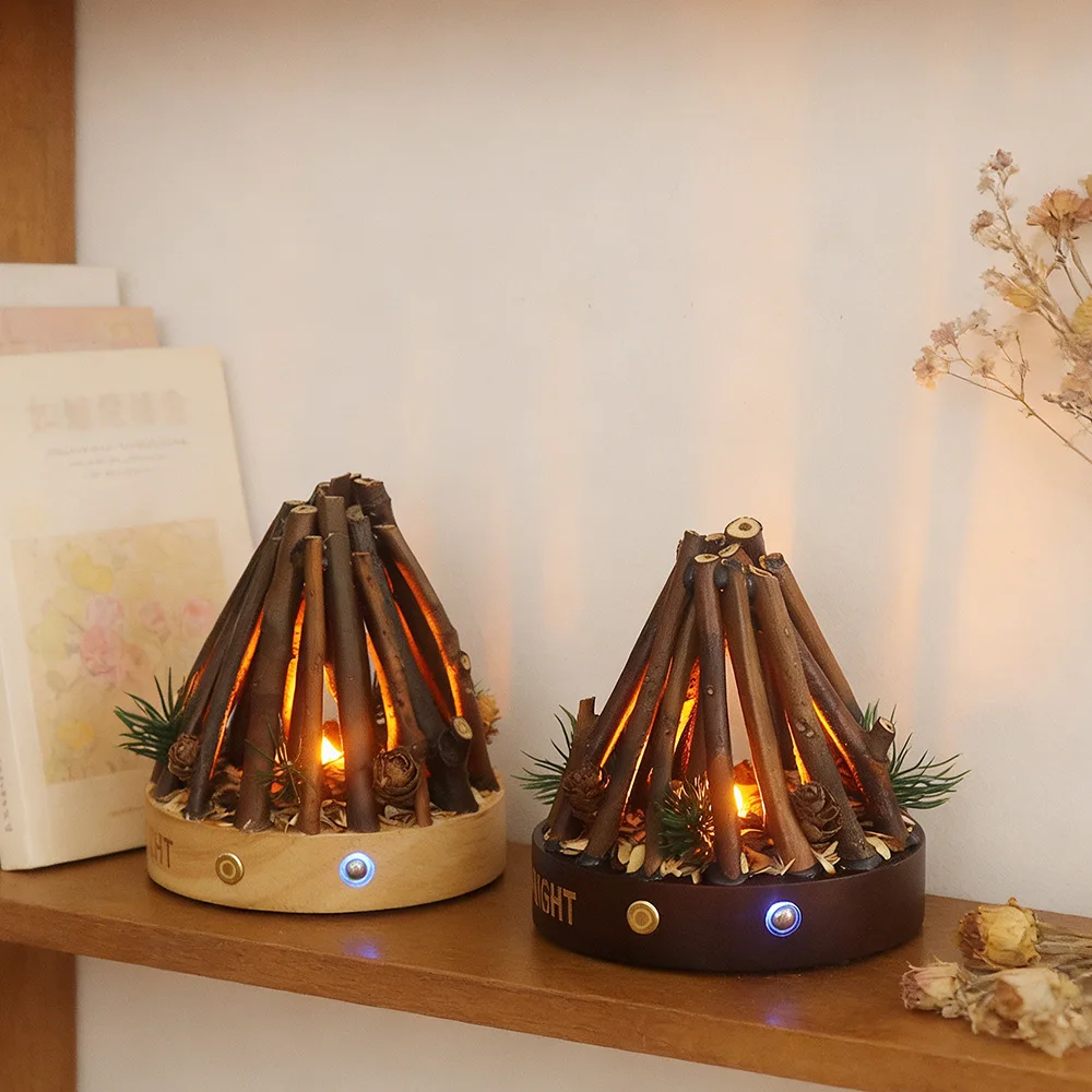 Ambience burning flame bonfire solid wood white noise night light decorative light ornament table decoration gift
Ambience burning flame bonfire solid wood white noise night light decorative light ornament table decoration gift