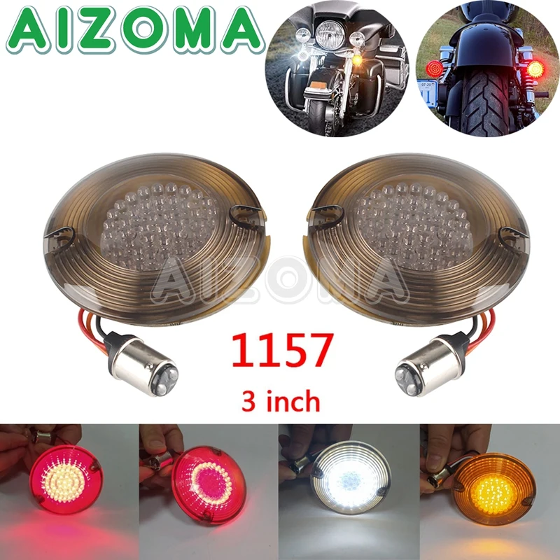 For Harley Touring Electra Glide Road King Heritage Softail 1157 LED Turn Signal Indicator Light Bullet Lamp 3 1/4" Insert Light
For Harley Touring Electra Glide Road King Heritage Softail 1157 LED Turn Signal Indicator Light Bullet Lamp 3 1/4" Insert Light