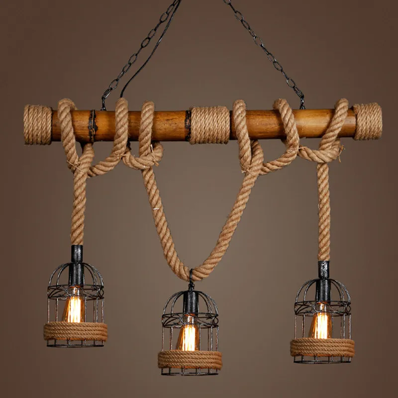 Bamboo lamp bar retro pendant decoration restaurant chandelier nostalgic rope wire e27 lantern holder birdcage lamp
Bamboo lamp bar retro pendant decoration restaurant chandelier nostalgic rope wire e27 lantern holder birdcage lamp
