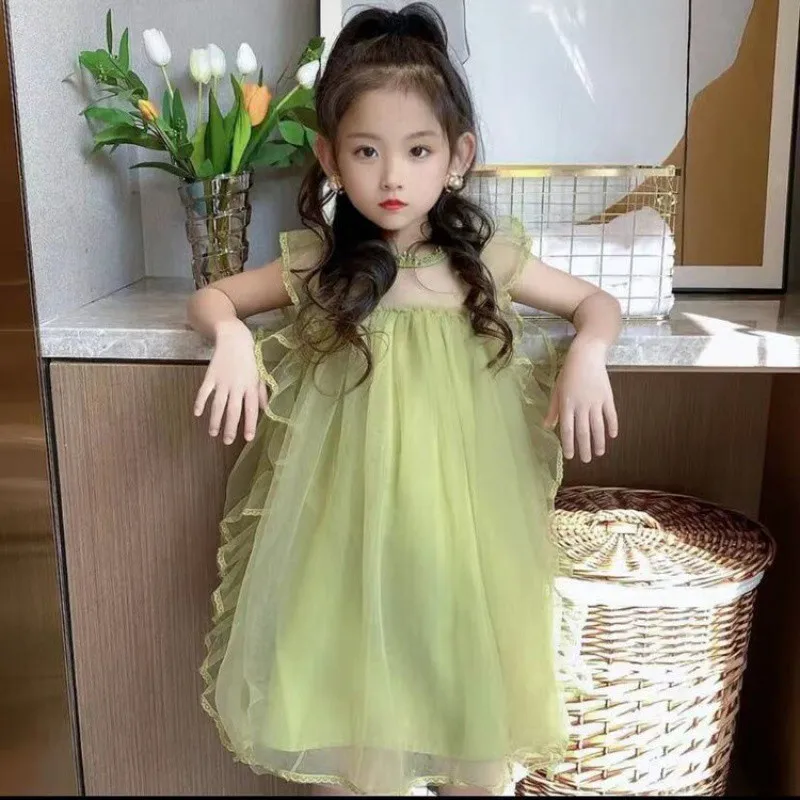 Girls' Summer Dress Children's Forest Style Sweet Mesh Puffy Princess Dress Little Girl Korean Beach Dress
Girls' Summer Dress Children's Forest Style Sweet Mesh Puffy Princess Dress Little Girl Korean Beach Dress