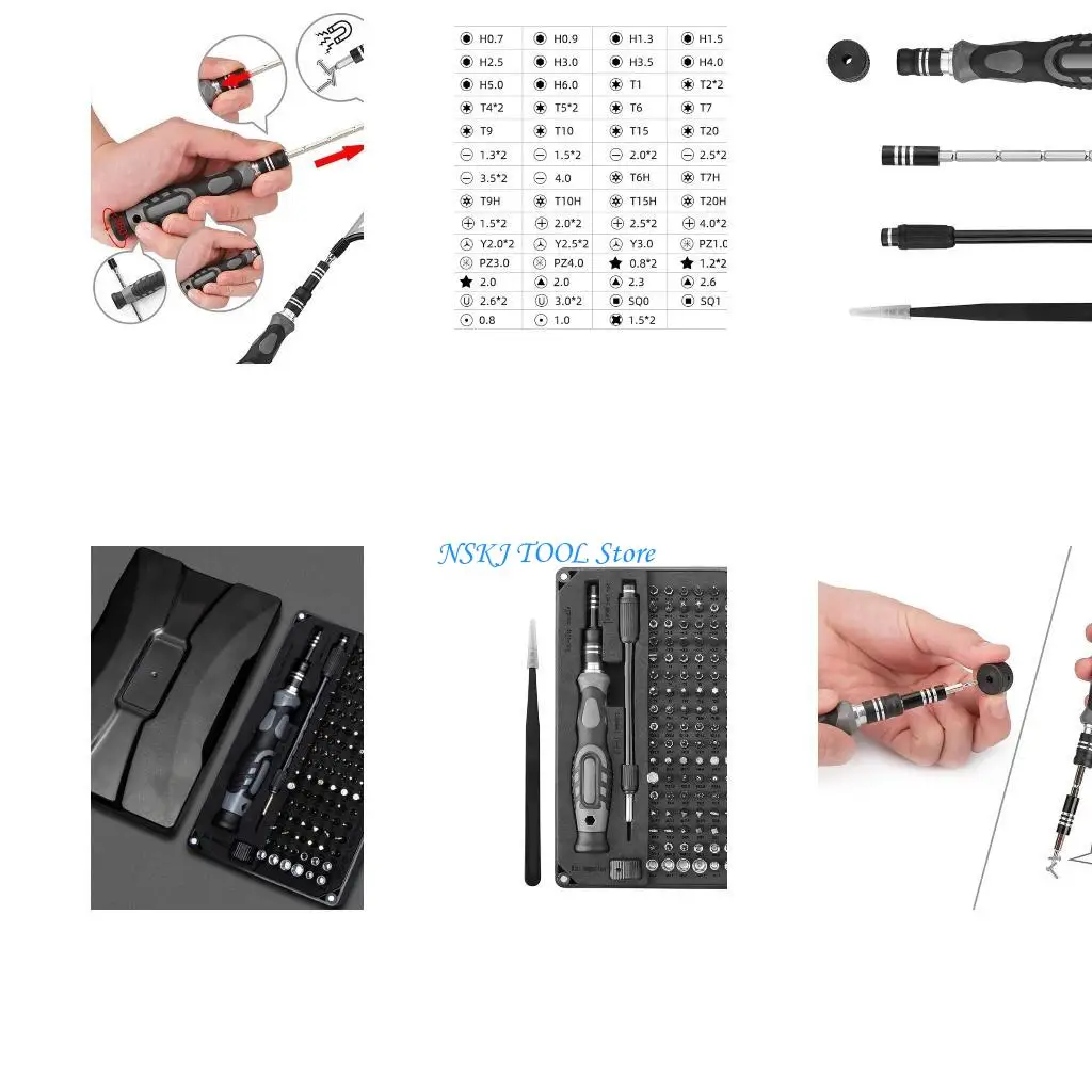 L8RC Screwdriver 106pcs Bits Screw Driver for Repair Phone Watch Computer