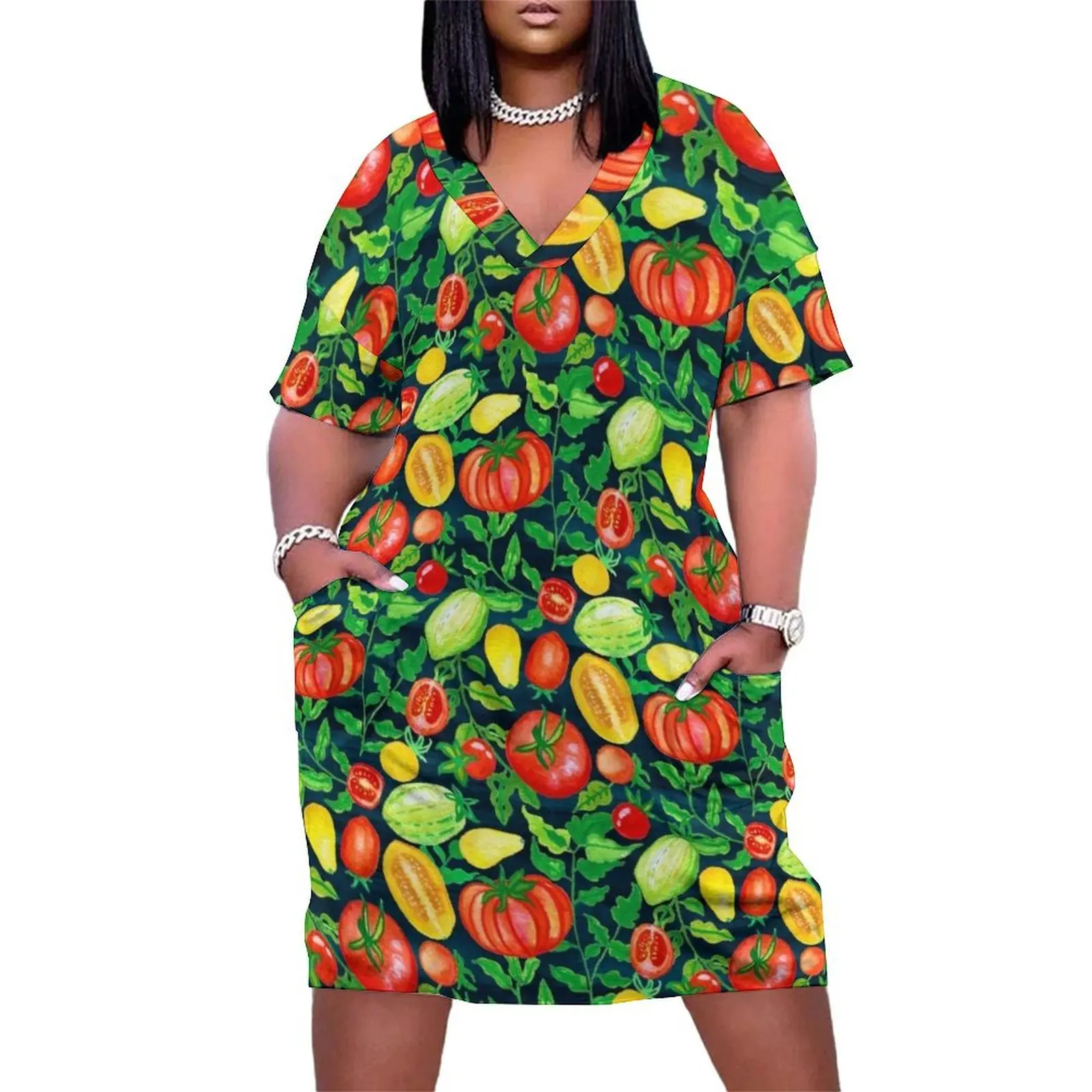Home Grown Tomatoes Loose Pocket Dress women formal occasion dresses Female dress dresses ladies 2025 summer
Home Grown Tomatoes Loose Pocket Dress women formal occasion dresses Female dress dresses ladies 2025 summer