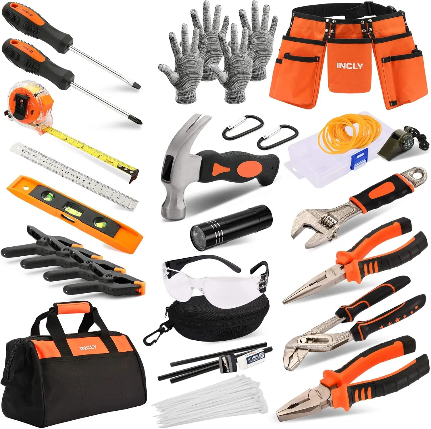 95-Piece Kids Real Tool Set with Belt & Bag, DIY Building and Woodworking Kit for Children
95-Piece Kids Real Tool Set with Belt & Bag, DIY Building and Woodworking Kit for Children