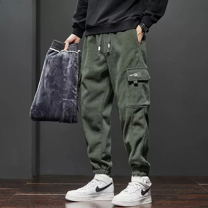Brand Clothing New Winter Fleece Warm Corduroy Pants Men Cargo Work Thick Baggy Streetwear Joggers Trousers Male Large Size 5XL
Brand Clothing New Winter Fleece Warm Corduroy Pants Men Cargo Work Thick Baggy Streetwear Joggers Trousers Male Large Size 5XL