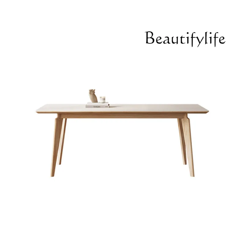 French Cream Style Table Home Rectangular Small Apartment All Solid Wood Stone Plate Vintage Dining Table
French Cream Style Table Home Rectangular Small Apartment All Solid Wood Stone Plate Vintage Dining Table