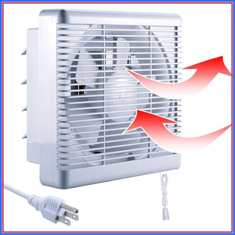 8 Inch Window Shutter Exhaust Fan, 9.5x9.5 Cutout, 300CFM 30W Wall-Mounted Ventilation Fan for Bathroom Home Bedroom Attic
8 Inch Window Shutter Exhaust Fan, 9.5x9.5 Cutout, 300CFM 30W Wall-Mounted Ventilation Fan for Bathroom Home Bedroom Attic