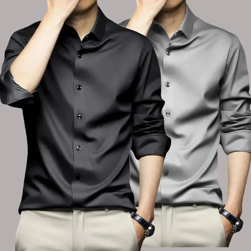 S-5XL Men's Shirt Long Sleeve Non iron Wrinkle Resistant Business Dress High end Professional Casual Suit White Shirt
S-5XL Men's Shirt Long Sleeve Non iron Wrinkle Resistant Business Dress High end Professional Casual Suit White Shirt