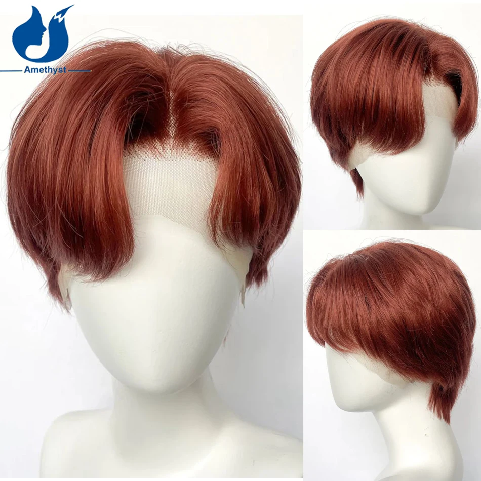 Мужской прямой парик с аметистом, красновато-коричневый, короткий, стрижка пикси, боб, 100% человеческие волосы, бразильский Реми, предварительно выщипанные, отбеленные для мужчин
Мужской прямой парик с аметистом, красновато-коричневый, короткий, стрижка пикси, боб, 100% человеческие волосы, бразильский Реми, предварительно выщипанные, отбеленные для мужчин