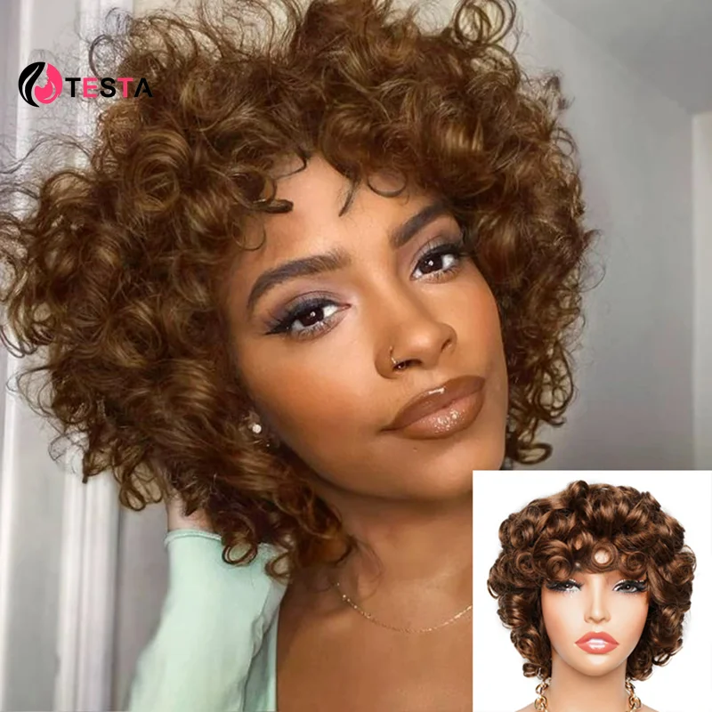 250Density Black Brown 99j Burgundy Bouncy Curl Glueless Human Hair Wigs With Bang Sprial Curly Machine Made Wig Full Wig
250Density Black Brown 99j Burgundy Bouncy Curl Glueless Human Hair Wigs With Bang Sprial Curly Machine Made Wig Full Wig