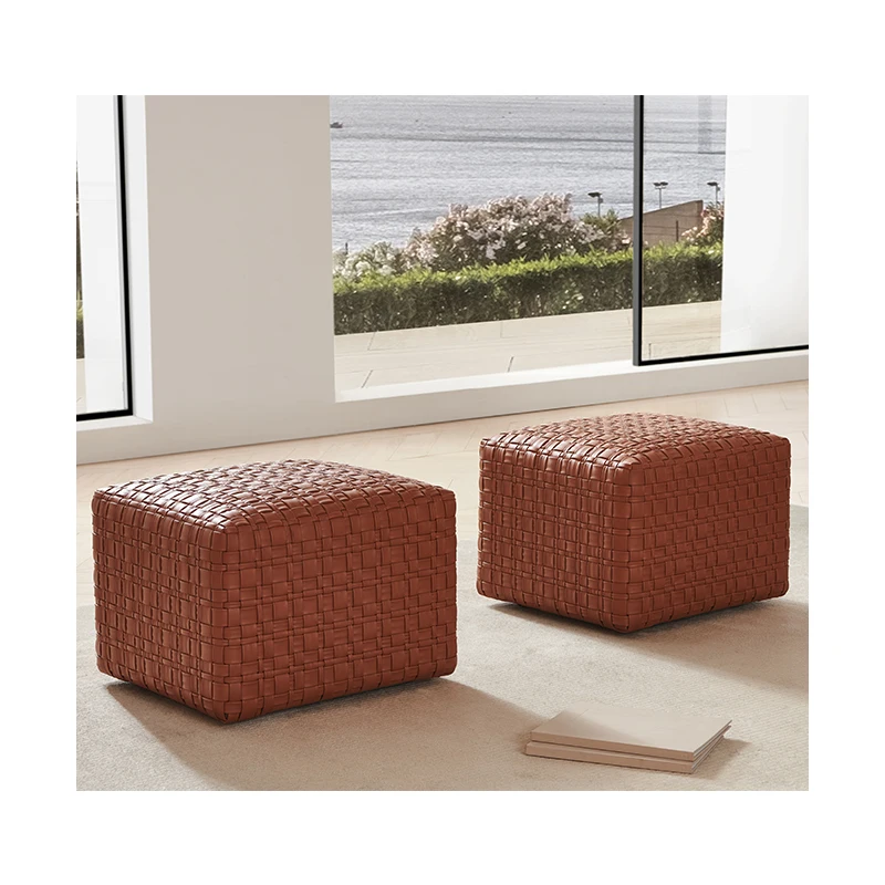 Simple Hand Woven Ottoman Dressing Foot Stool Living Room Furniture Home Stool & Ottoman Modern Footstool Modern Stylish Fabric
Simple Hand Woven Ottoman Dressing Foot Stool Living Room Furniture Home Stool & Ottoman Modern Footstool Modern Stylish Fabric
