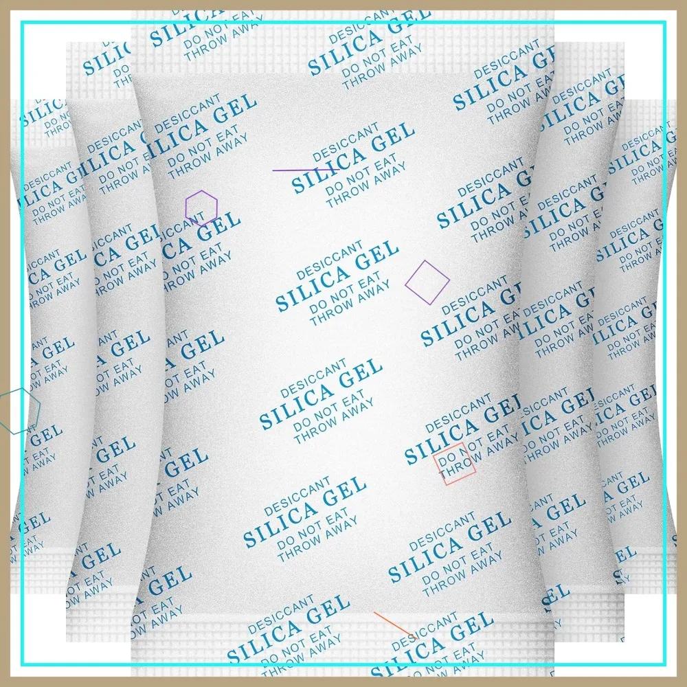 O2frepak 20 Gram(50Packs) Food Grade Moisture Absorbers Silica Gel Packs Desiccant for Storage
O2frepak 20 Gram(50Packs) Food Grade Moisture Absorbers Silica Gel Packs Desiccant for Storage
