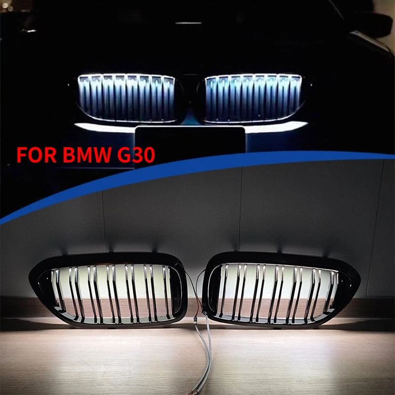 Built-in LED Light Double Line Front Grille For BMW 5 Series G30 2017 2018 2019 2020 2021 Pre-facelift Parrilla Accessories
Built-in LED Light Double Line Front Grille For BMW 5 Series G30 2017 2018 2019 2020 2021 Pre-facelift Parrilla Accessories