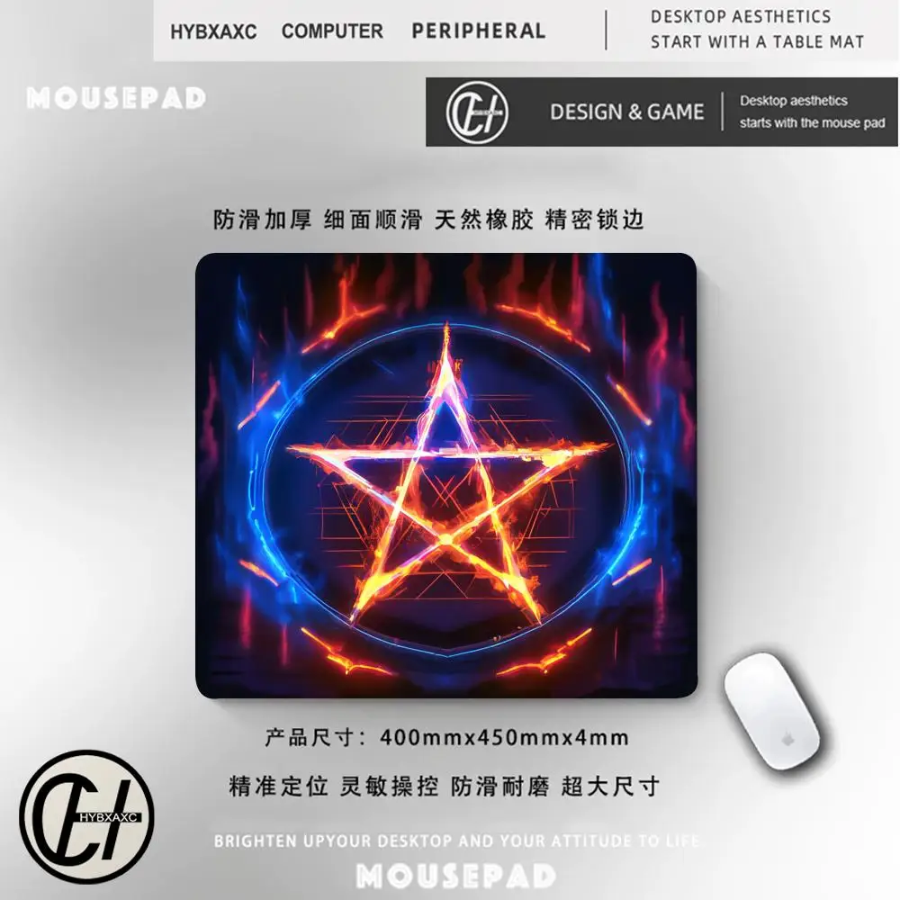 Glowing Pentagram Mouse Pad 40X45 Large Square Computer Office Game Table Mats Rubber Anti-slip Mousepads Small Decor Desk Pads
Glowing Pentagram Mouse Pad 40X45 Large Square Computer Office Game Table Mats Rubber Anti-slip Mousepads Small Decor Desk Pads