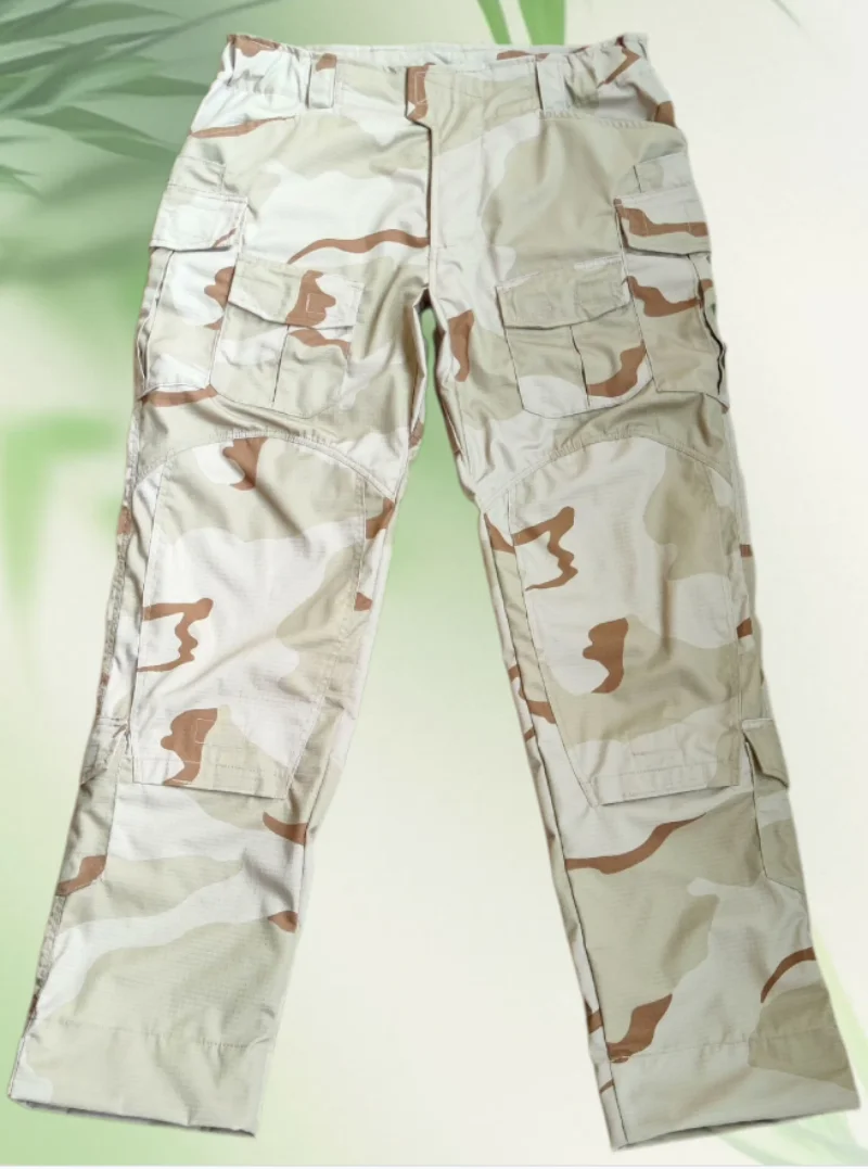 Outdoor US military tricolor desert camouflage tactical pants, scratch resistant and durable
Outdoor US military tricolor desert camouflage tactical pants, scratch resistant and durable