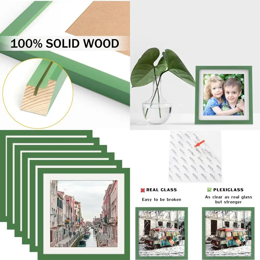 Набор из 6 фоторамок 10x10 из натурального дерева для настенного или настольного размещения
Набор из 6 фоторамок 10x10 из натурального дерева для настенного или настольного размещения