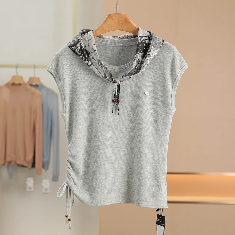 Women's Casual Sle Knitted Wool Blend Sweater with Dstring Waist round Ne Svel Spring Faion New Arrival
Women's Casual Sle Knitted Wool Blend Sweater with Dstring Waist round Ne Svel Spring Faion New Arrival
