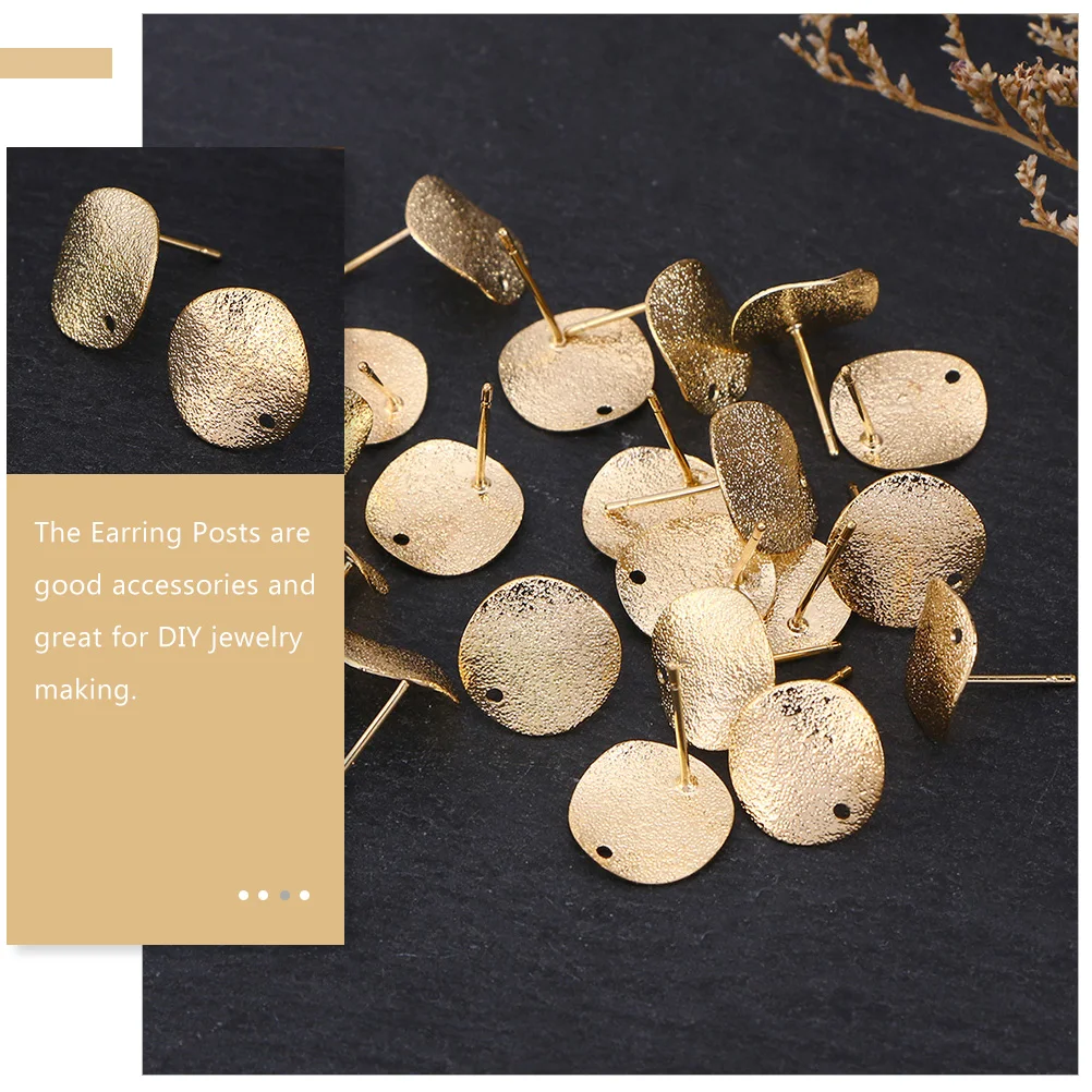 30pcs Round Ear Needle Earring Posts DIY Supplies Blank Stud Base Settings for Adults Kids Craft Making Popular Accessories
30pcs Round Ear Needle Earring Posts DIY Supplies Blank Stud Base Settings for Adults Kids Craft Making Popular Accessories