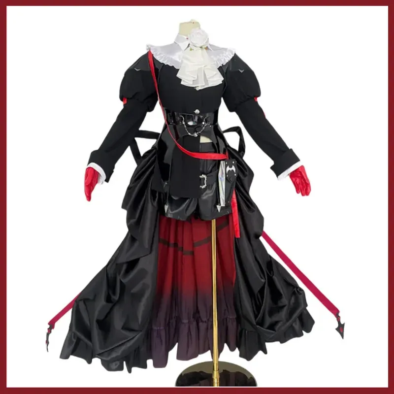 Game Arknights Entelechia Cosplay Costume Anime Black Evening Dress Long Skirt Wig Woman Sexy Carnival Birthday Party Suit 5ftu^
Game Arknights Entelechia Cosplay Costume Anime Black Evening Dress Long Skirt Wig Woman Sexy Carnival Birthday Party Suit 5ftu^