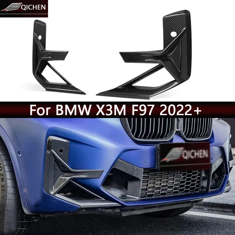 For BMW X3M F97 2022+ Carbon Fiber tuyere Car Front Bumper Air Intake Vent Trims Parts Upgrade Car Accessories body kit
For BMW X3M F97 2022+ Carbon Fiber tuyere Car Front Bumper Air Intake Vent Trims Parts Upgrade Car Accessories body kit