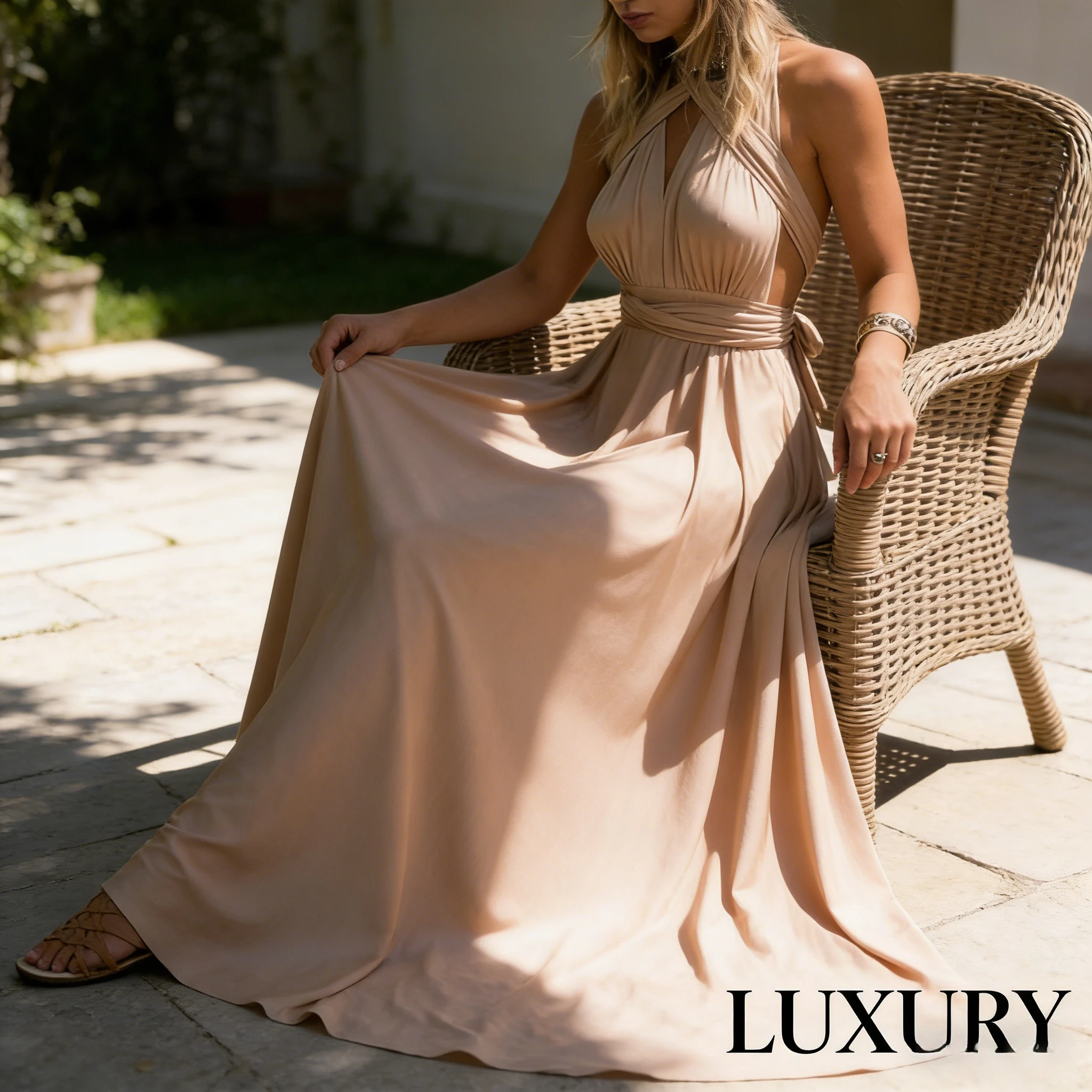 Популярное европейско-американское многофункциональное платье-макси с перекрестной шнуровкой, открытой спиной и бандажным эффектом, вечернее платье
Популярное европейско-американское многофункциональное платье-макси с перекрестной шнуровкой, открытой спиной и бандажным эффектом, вечернее платье