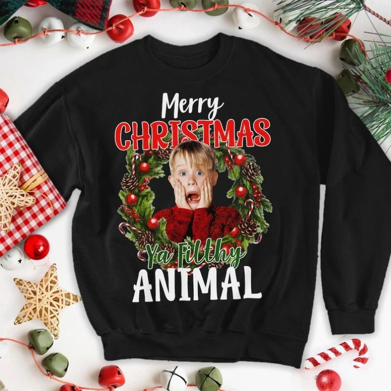 Home Alone Movie Funny Christmas Ugly Home Alone Kevin Girl Friend autumn and winter Sweatshirt Long Sleeve thermal hoodie
Home Alone Movie Funny Christmas Ugly Home Alone Kevin Girl Friend autumn and winter Sweatshirt Long Sleeve thermal hoodie