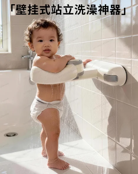 Wall Mount Shower Stand Foldable Suction Cup Type Shower Standing Support Adjustable Height Multipurpose Bath Stand
Wall Mount Shower Stand Foldable Suction Cup Type Shower Standing Support Adjustable Height Multipurpose Bath Stand