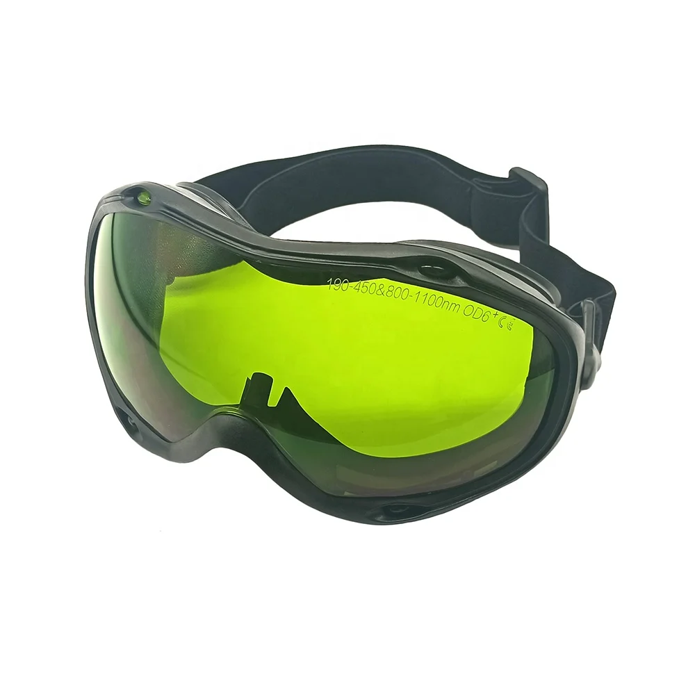 EN207 1064nm 1070nm 1080nm OD6+ Ski Type Adjustable Elastic Strap Fiber Laser Safety Goggle for Laser Welding Cutting Cleaning
EN207 1064nm 1070nm 1080nm OD6+ Ski Type Adjustable Elastic Strap Fiber Laser Safety Goggle for Laser Welding Cutting Cleaning