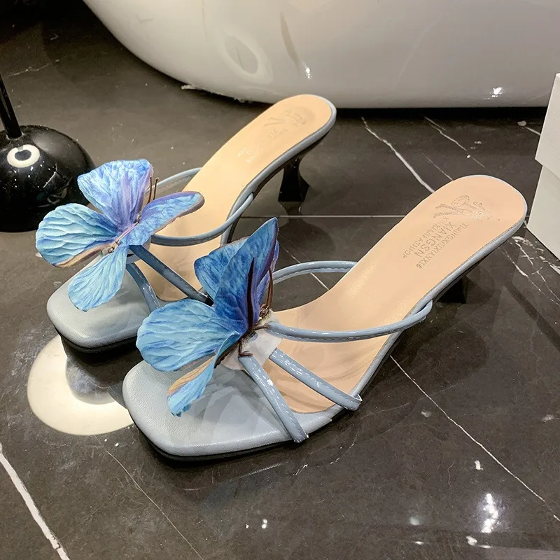 Women High Heel Slippers Fashion Peep Toetoe Women Fairy Wind Butterflys Quare Head Beach High Heel Cool Slipper Sandalias Mujer
Women High Heel Slippers Fashion Peep Toetoe Women Fairy Wind Butterflys Quare Head Beach High Heel Cool Slipper Sandalias Mujer