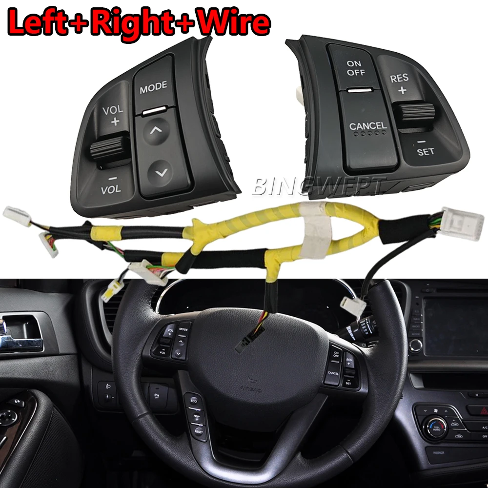 Steering Wheel Volume Button Switch With Wire for K5 Optima 2011 2012 2013 Multi Function Steering Wheel Cruise Control Buttons
Steering Wheel Volume Button Switch With Wire for K5 Optima 2011 2012 2013 Multi Function Steering Wheel Cruise Control Buttons