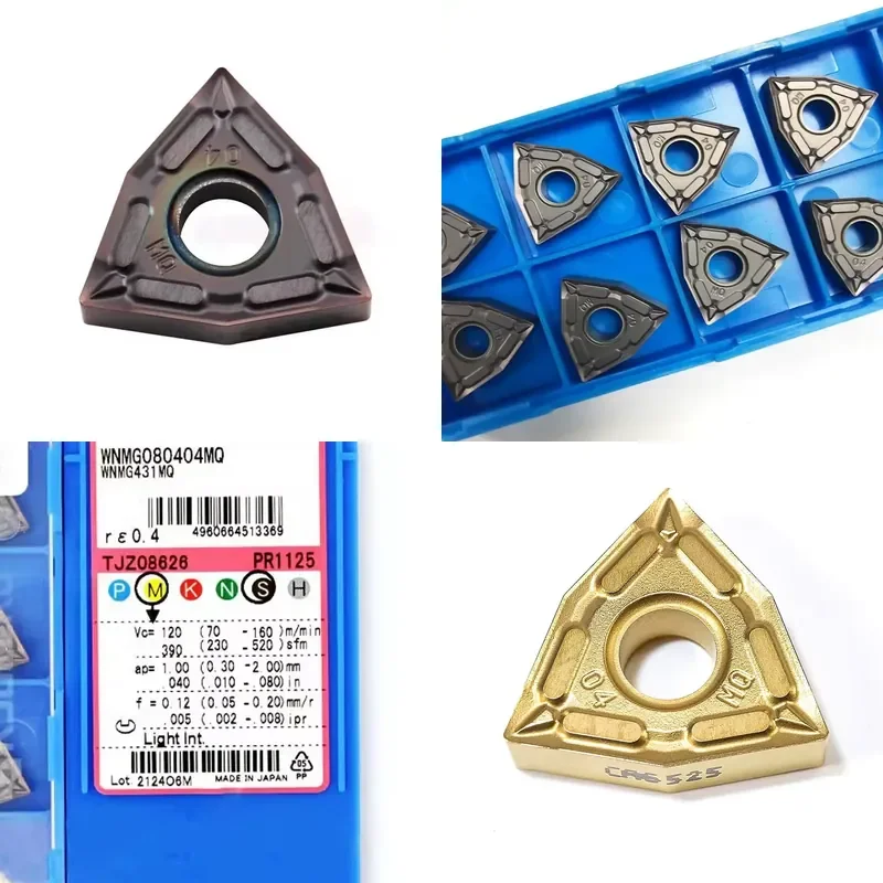 Turning Machining Knife WNMG080408MS WNMG080404MQ WNMG080408MQ PR1125 PR1535 CA6525 Lathe Inserts Hard Metal Work
Turning Machining Knife WNMG080408MS WNMG080404MQ WNMG080408MQ PR1125 PR1535 CA6525 Lathe Inserts Hard Metal Work