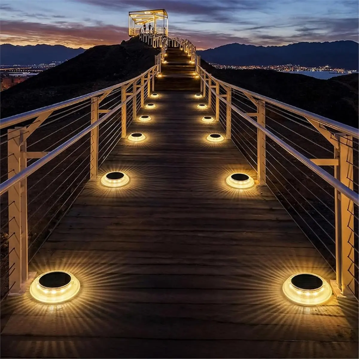 6 Pcs Solar-Powered Ground-Mounted Lights, 3 Color Modes, Solar-Powered & Waterproof Outdoor LED Marker Lights
6 Pcs Solar-Powered Ground-Mounted Lights, 3 Color Modes, Solar-Powered & Waterproof Outdoor LED Marker Lights