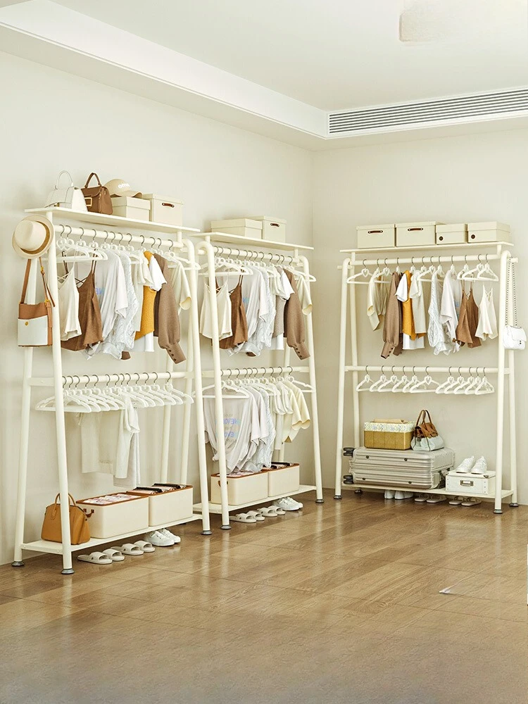 Hanger integrated against the wall Open bedroom Floor-to-ceiling storage Coat rack Wardrobe Cloakroom Storage Household double l
Hanger integrated against the wall Open bedroom Floor-to-ceiling storage Coat rack Wardrobe Cloakroom Storage Household double l