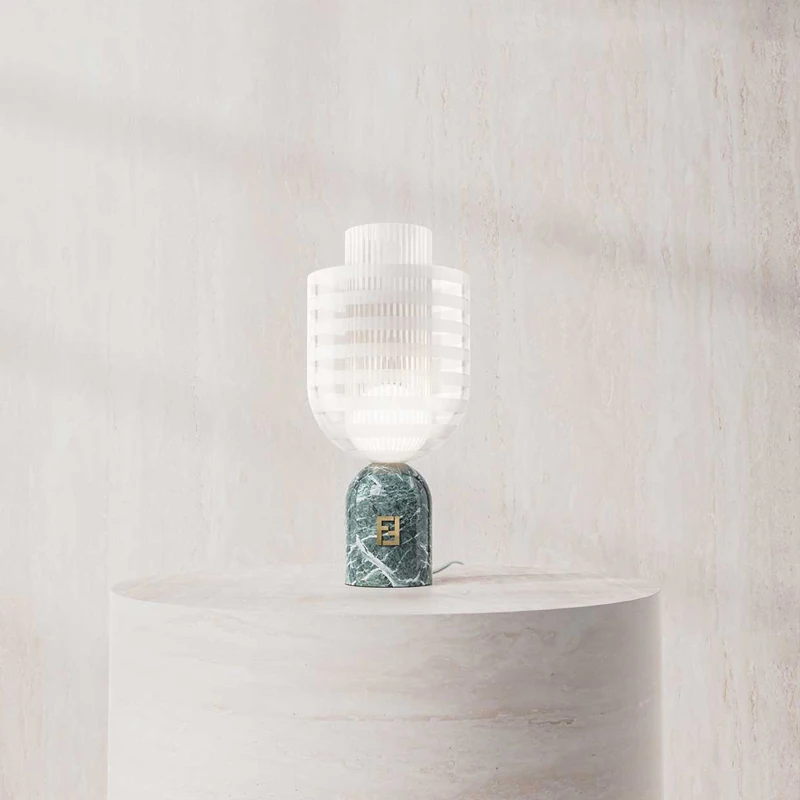 Bedside marble table lamp simple designer bedroom decoration glass circumference
Bedside marble table lamp simple designer bedroom decoration glass circumference