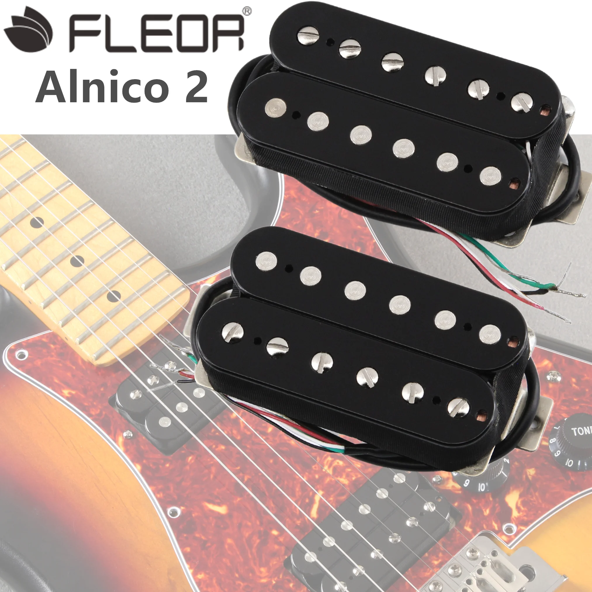 FLEOR Alnico 2, хамбакер, электрогитара, двойная катушка, гриф и бридж, набор звукоснимателей, черный
FLEOR Alnico 2, хамбакер, электрогитара, двойная катушка, гриф и бридж, набор звукоснимателей, черный