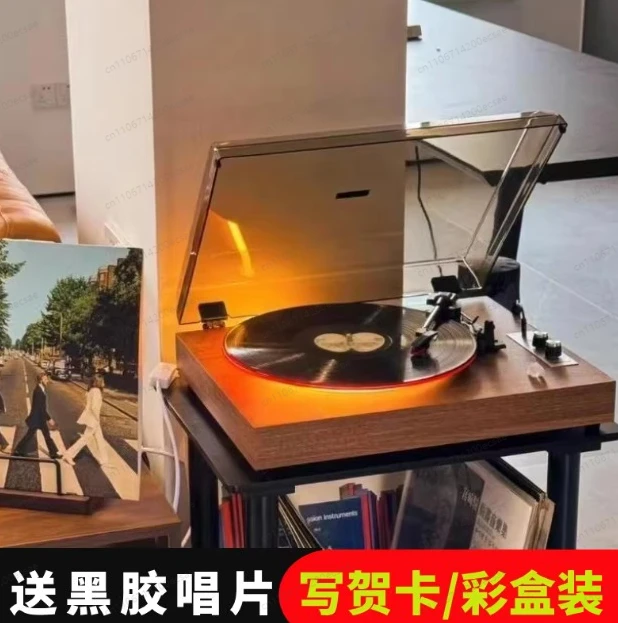 Portable vinyl record player acrylic dust cover desktop dual speaker system vinyl phonograph
Portable vinyl record player acrylic dust cover desktop dual speaker system vinyl phonograph