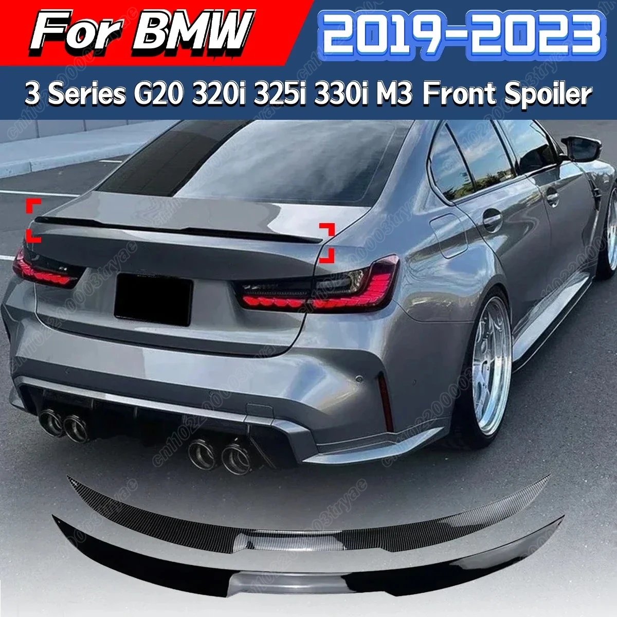 For BMW 3 Series G20 320i 325i 330i M3 2019 2020 2021 2022 2023 Front Bumper Spoiler Splitter Lip Tail Fixed Wing Modification
For BMW 3 Series G20 320i 325i 330i M3 2019 2020 2021 2022 2023 Front Bumper Spoiler Splitter Lip Tail Fixed Wing Modification