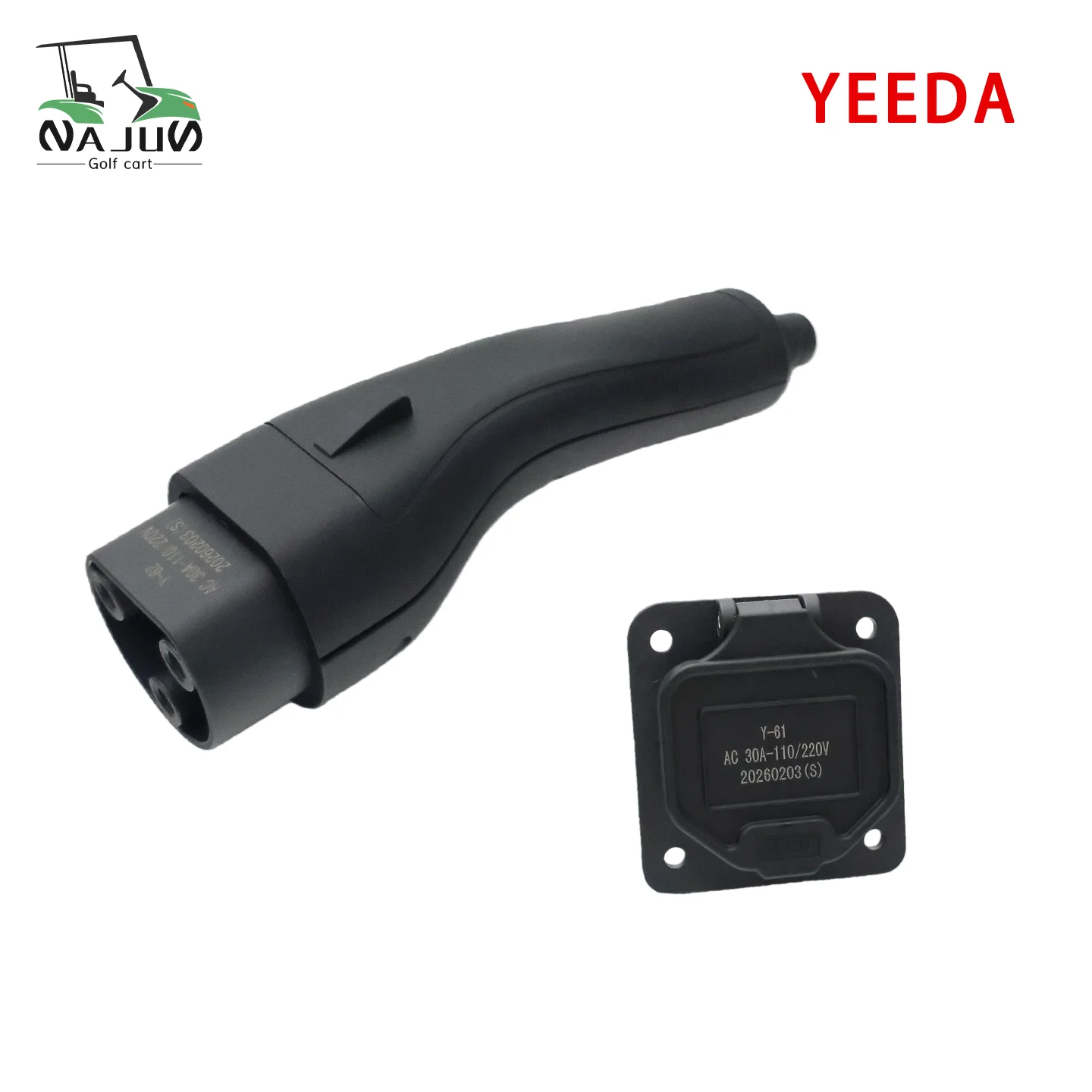 YEEDA Universal Charging Plug Receptacle Without Wire Golf Cart Parts Vehicle Parts
YEEDA Universal Charging Plug Receptacle Without Wire Golf Cart Parts Vehicle Parts